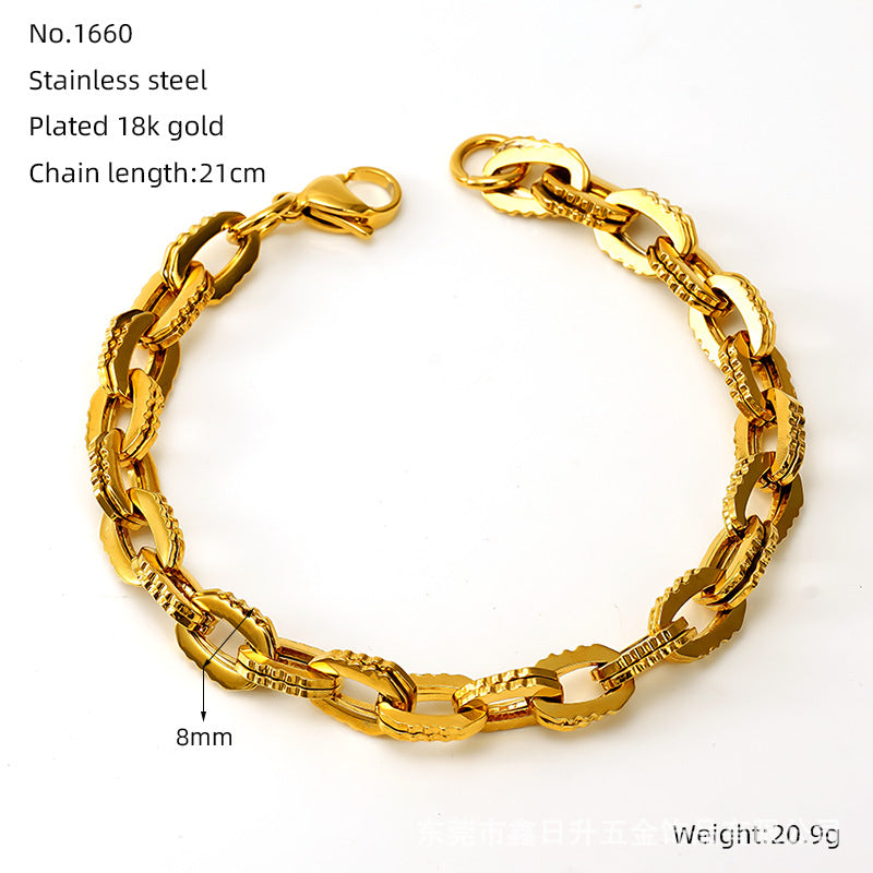 Wholesale Infinity Symbol Stainless Steel Bracelet - Fashion Accessory for Everyday Wear