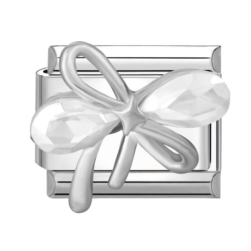 Wholesale Floral Butterfly Cloud Themed Stainless Steel DIY Bracelet Charms Jewelry Making Accessories Fashion Craft Supply