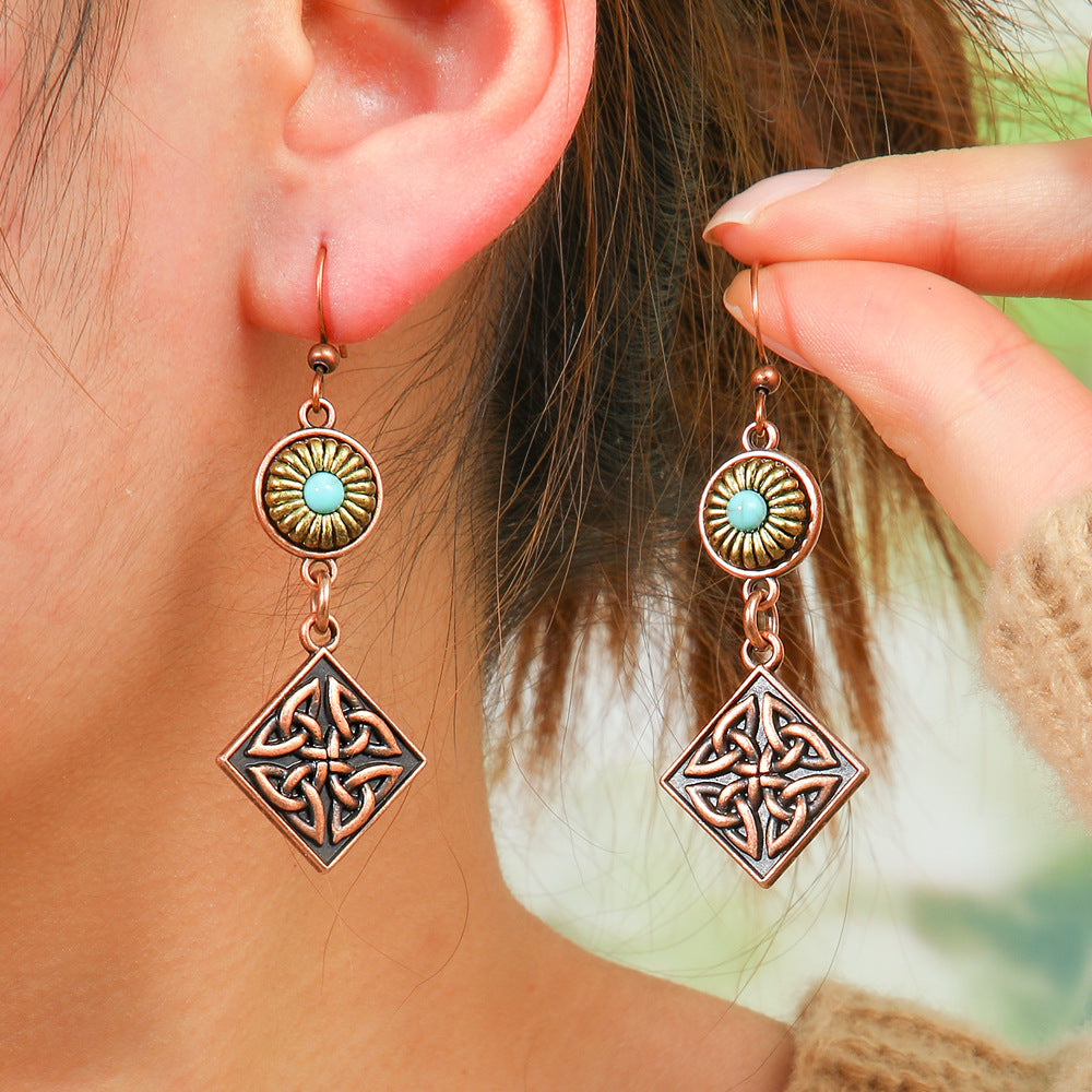 Wholesale Bohemian Geometric Earrings Fashion Accessory Boutique Resale