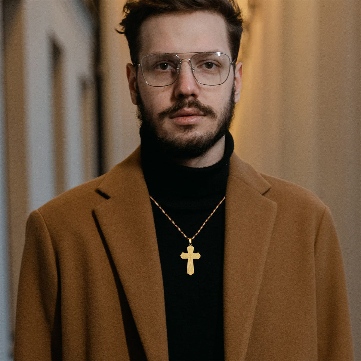 Wholesale  cross Stainless steel necklace