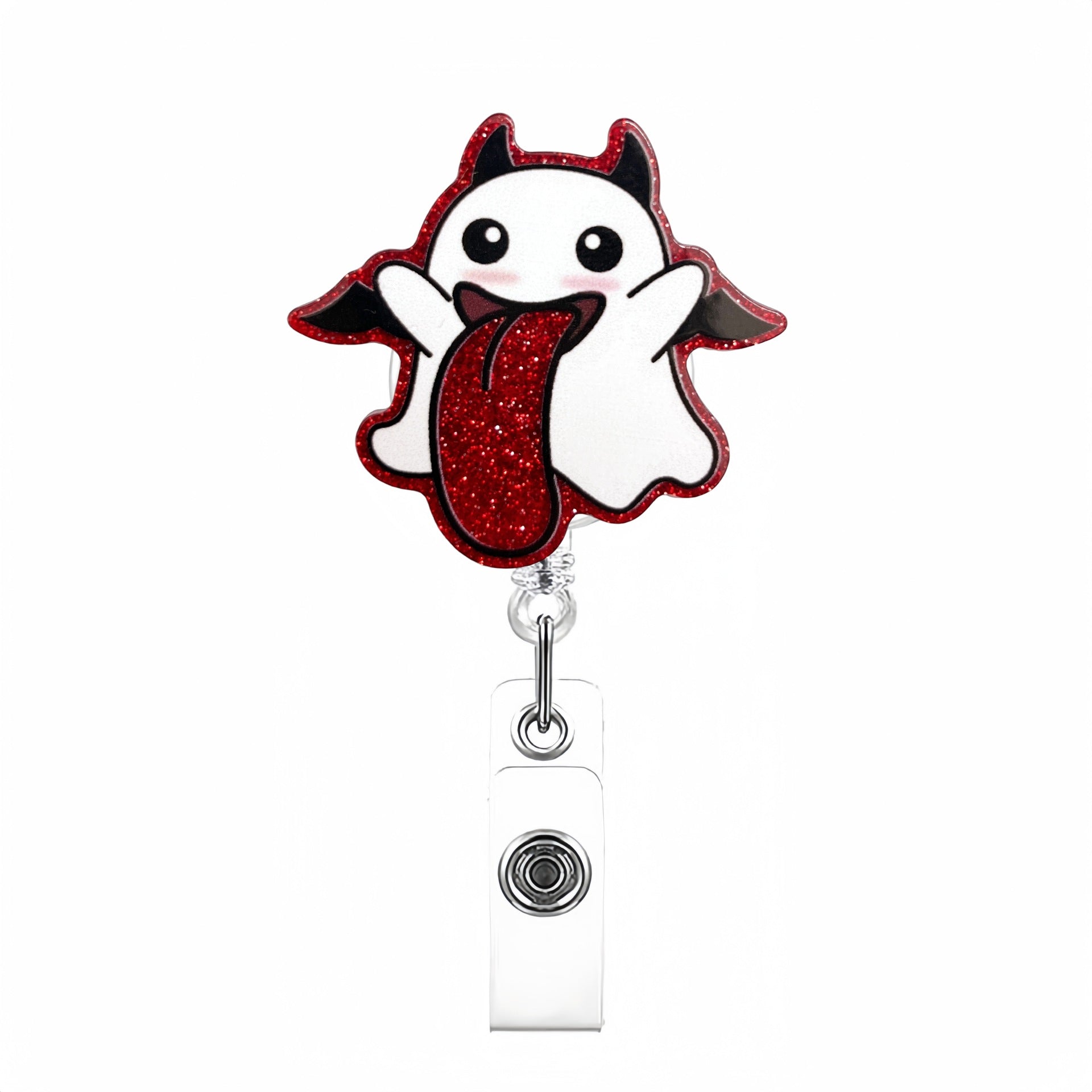 Wholesale  Ghost Pumpkin Ghost Badge Reels Acrylic Keychains