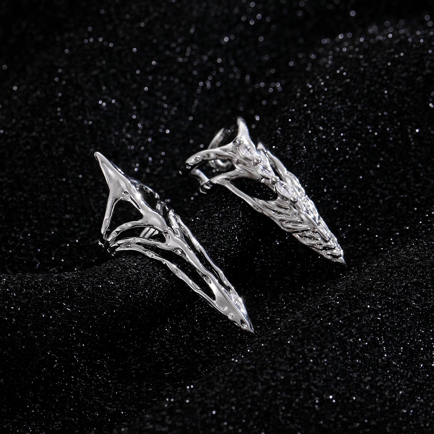 Wholesale Minimalist Nail Set Skeleton Ring