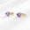Wholesale heart shaped zircon British style earrings