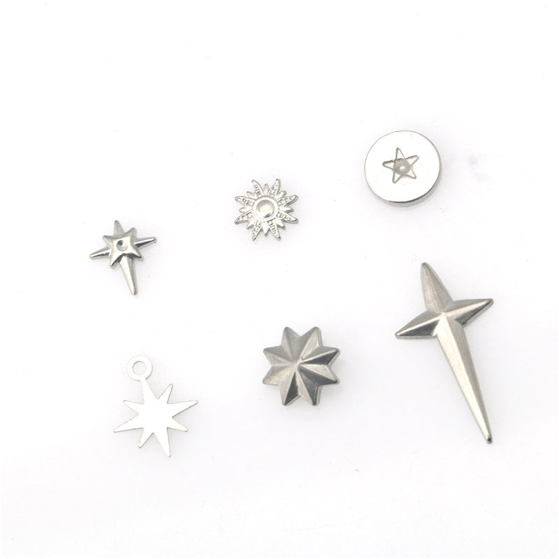 Wholesale Stainless steel cross star octagonal pendant