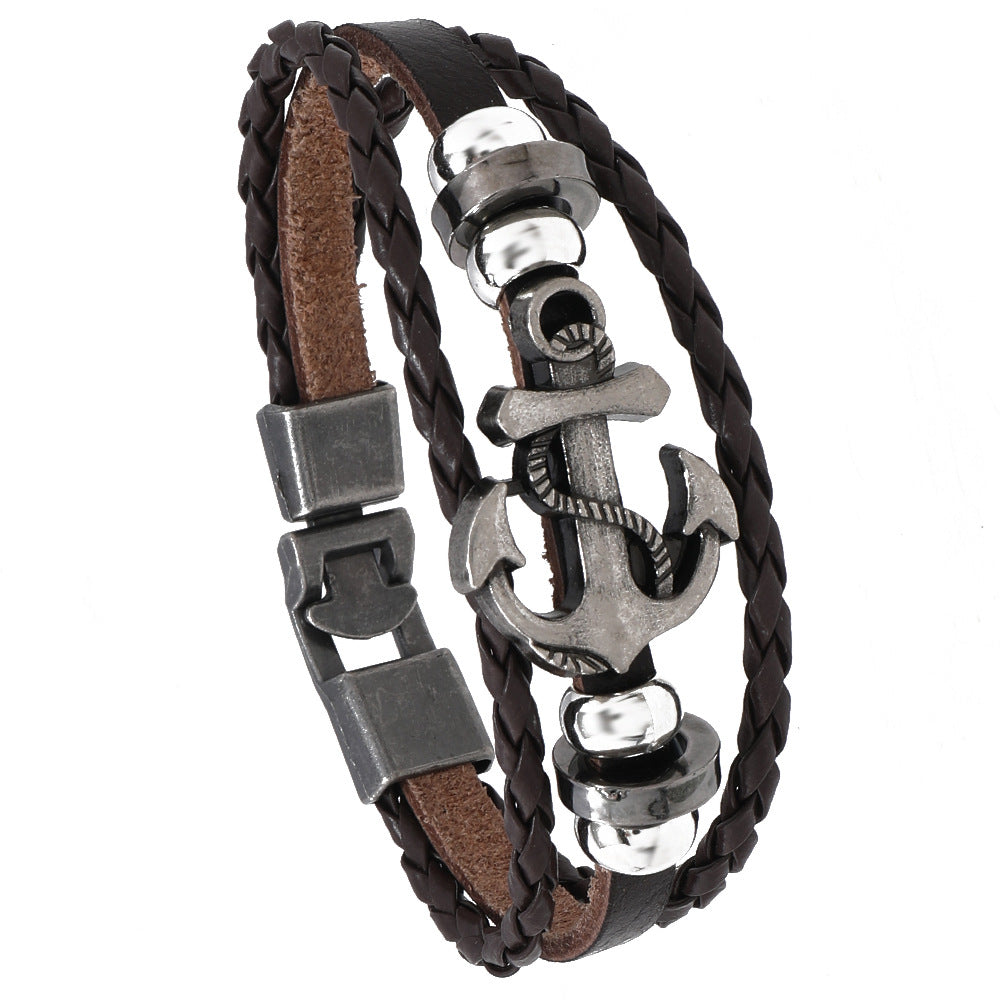 Wholesale Vintage Leather Bracelet Buckle Bracelet ACC-BT-Saih009