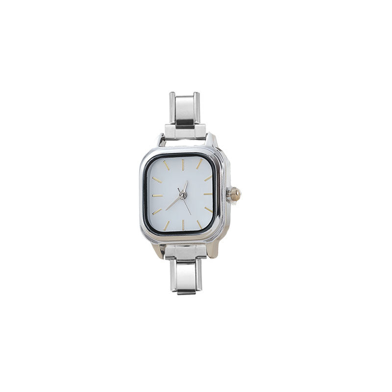 Wholesale Cross-Border New Italian Modular Watch Head Accessories DIY Jewelry Quartz Watch Versatile and Simple for Students