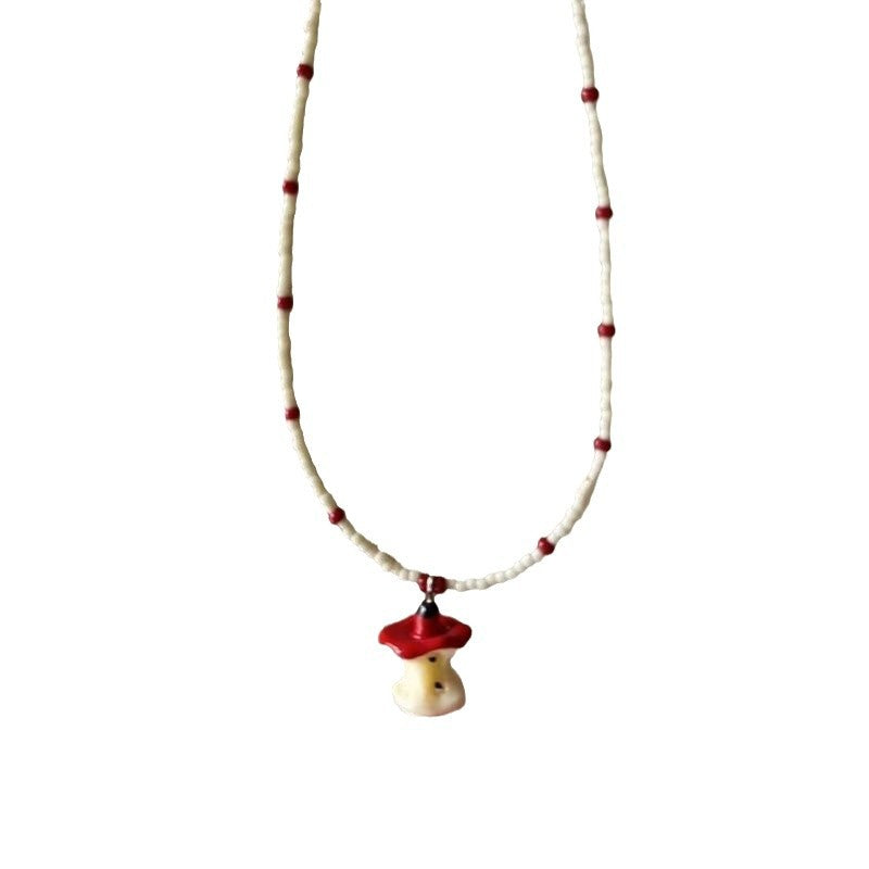 Wholesale Fun Apple Core Beaded Necklace