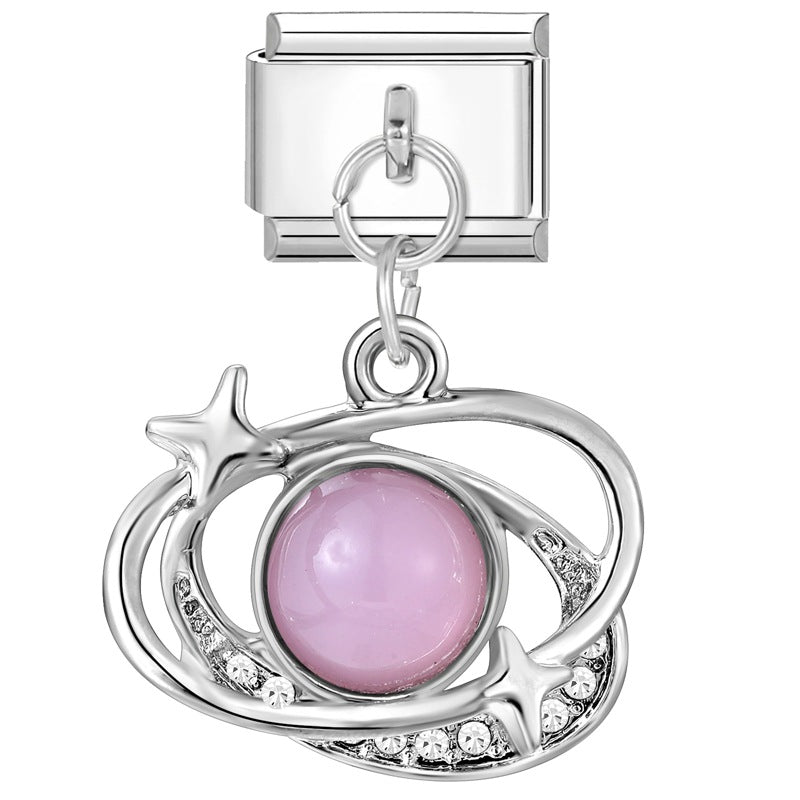 Wholesale Italian Charm Bracelet 9mm DIY Splicing Creative Pendant Stainless Steel Composable Bracelet