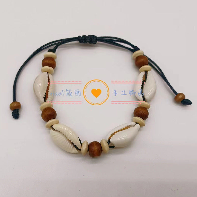 Wholesale Boho Style Shell Braided Natural Shell Hand Knotted Bracelet Rope Beaded Bracelets ACC-BT-Youl004