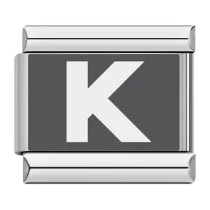 Wholesale Italian Charm Bracelet 9mm DIY Splicing Removable English Letters Stainless Steel Composable Bracelet