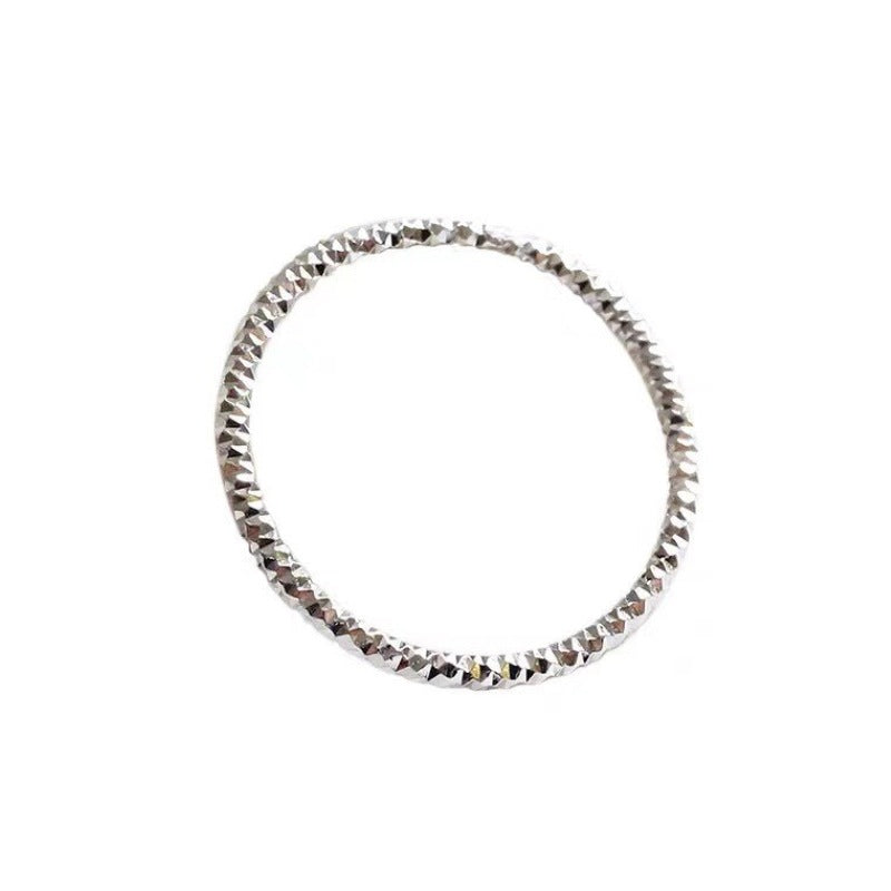 Wholesale shiny s925 sterling silver plain rings