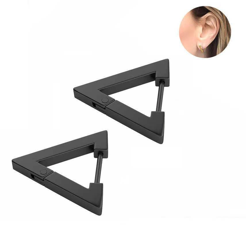 Wholesale Chic Geometric Earrings,  Hand-Polished Stainless Steel with Gold Electroplated Finish,  Jewelry Accessory for Women
