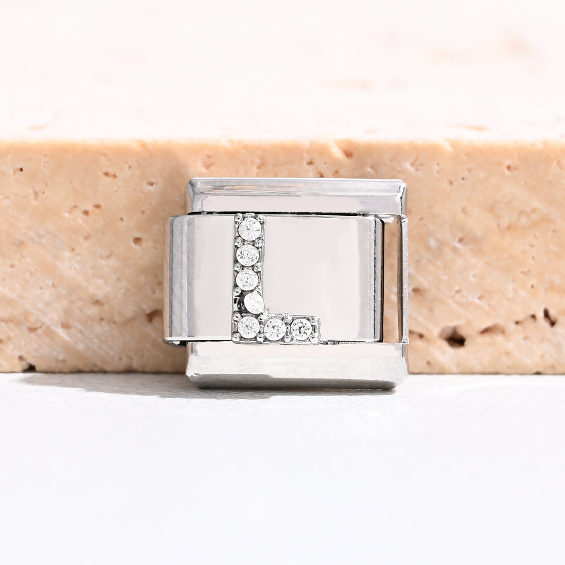 Wholesale 9mm Italian Charm Starter Bracelets DIY Letter Stainless Steel Composable Bracelet