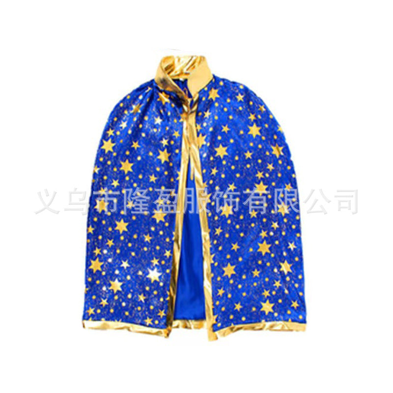 Wholesale  Party Children' s Witch Cape Hat Pumpkin Candy Bag Three-Piece Set