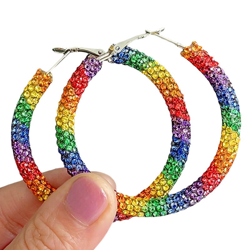 Wholesale 2 pairs/ pack Colorful Multi-Material Earrings