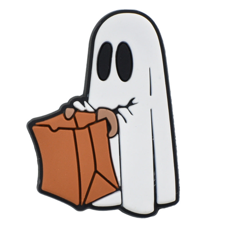 Wholesale Random 100pcs Halloween PVC Soft Rubber Shoe Buckle Decoration ACC-SC-RYY068