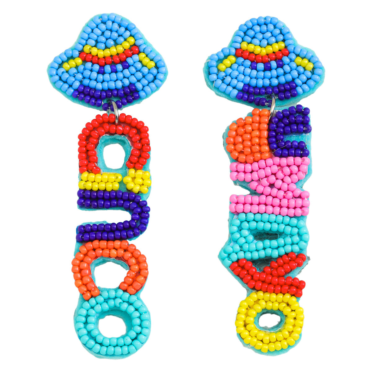 Wholesale Mexican Festival Diamond Rice Ball Earrings ACC-ES-JiaQi016