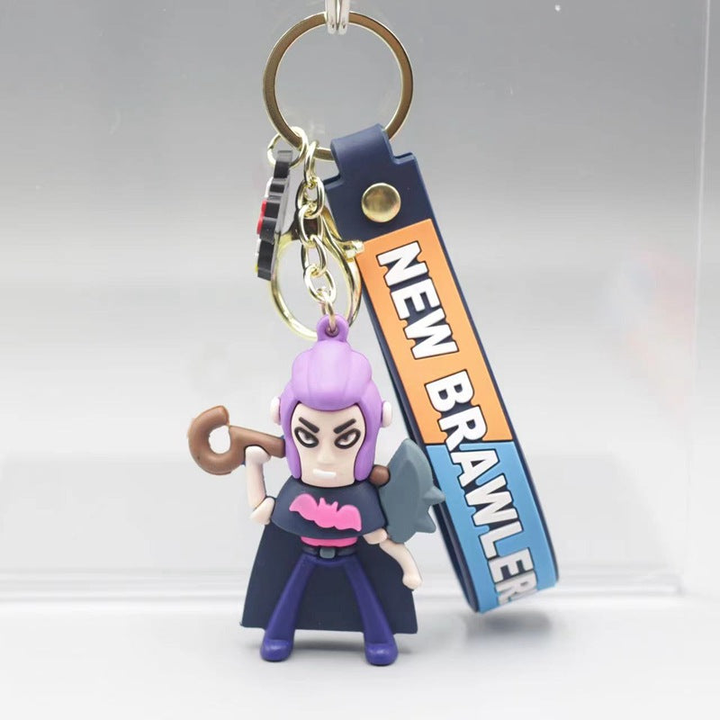 Wholesale Cartoon Doll Anime PVC Silicone Keychain Cute Keychain ACC-KC-QiLi001
