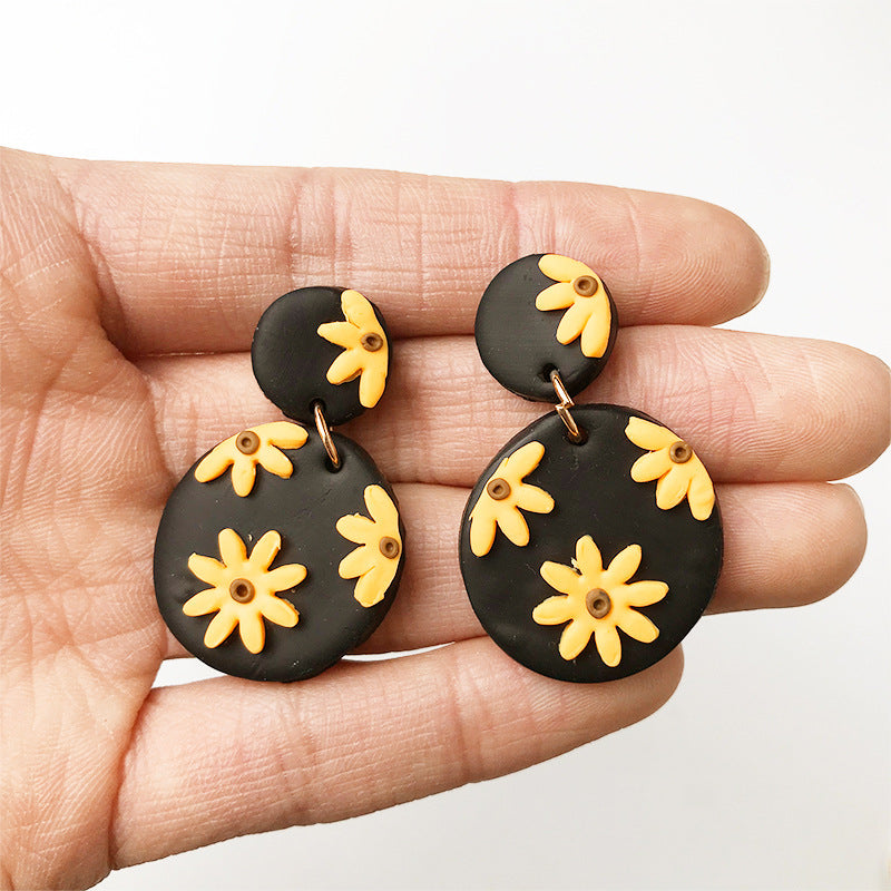 Wholesale Clay Bead Earrings  Cute Earrings Flower Earrings