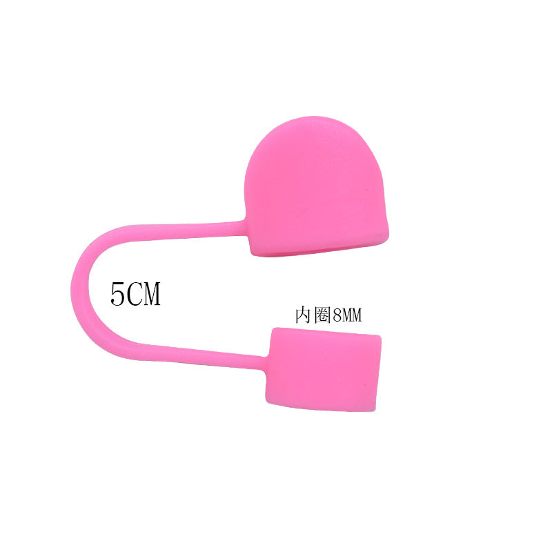 Wholesale Random 100pcs Cowgirl PVC Soft Straw Tube Cap