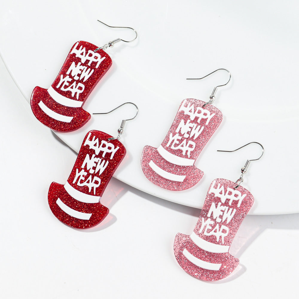 Wholesale Acrylic Alphabet Earrings - Party Fashion Accessory for Boutique Resale or Gift