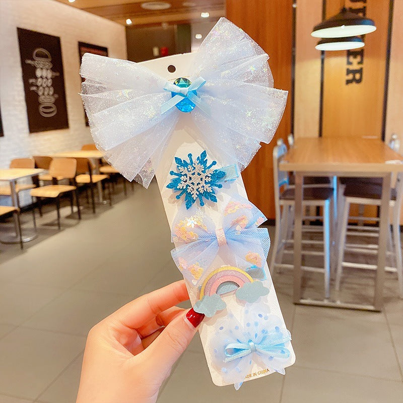 Wholesale Cartoon cute bow hairpin set