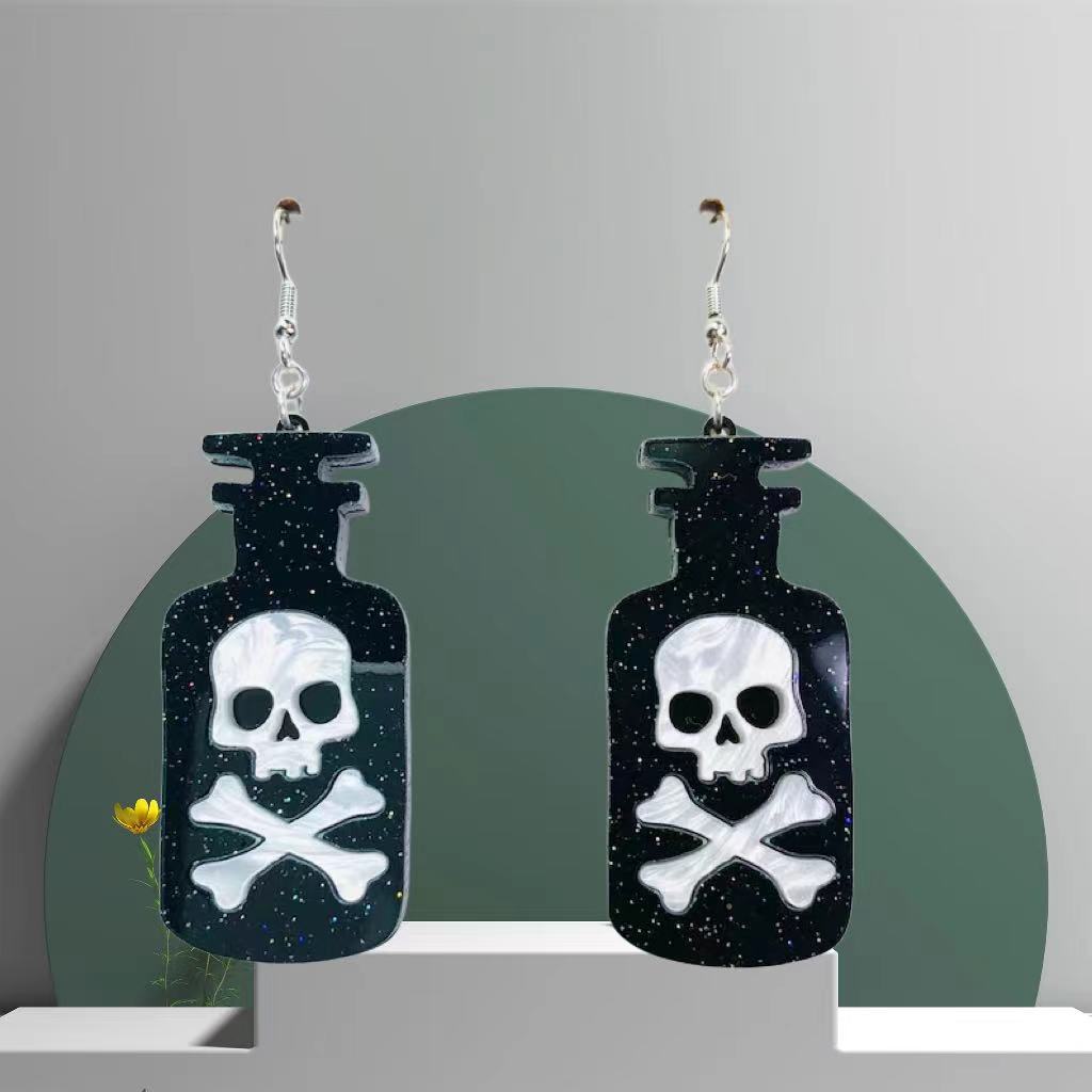 Wholesale Halloween Skull Ghost Earrings ACC-ES-AnDao039