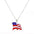 Wholesale  US Independence Day Flag Pendant Necklace