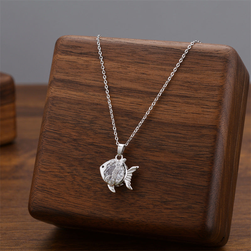 Wholesale Silver Titanium Steel Necklace ACC-NE-Quanx005