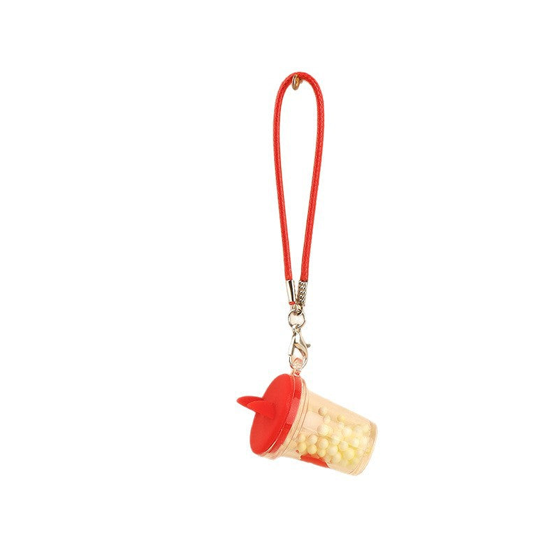 Wholesale Cute Mini Shake Cup Keychain Pendant Doll Accessories