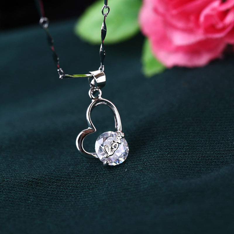 Wholesale  Collection Color Resistant Anti-allergic Zircon Necklace