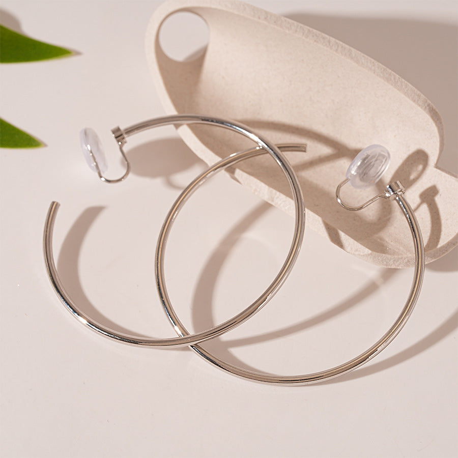 Wholesale Metallic Geometric Ring Ear Clip