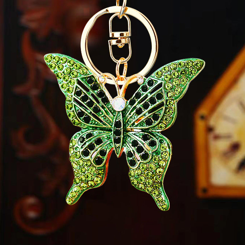 Wholesale Creative Diamond Butterfly Insect Keychain ACC-KC-RuiYuan013