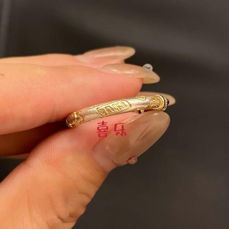Wholesale Enamel lucky cat Adjustable ring
