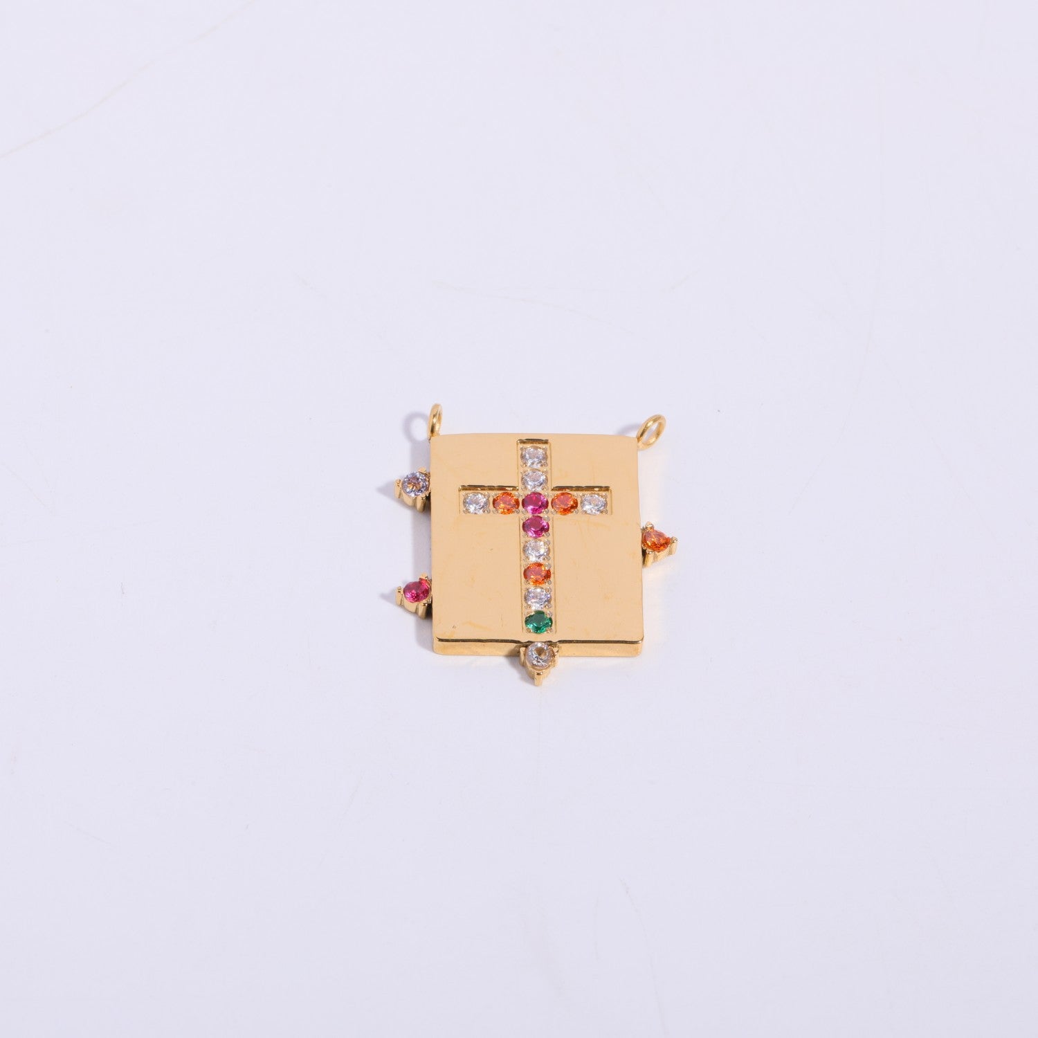 Wholesale Titanium Steel color 12 birthstone pendant diy accessories necklace