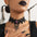 Wholesale  Halloween punk lace jewelry clavicle necklace