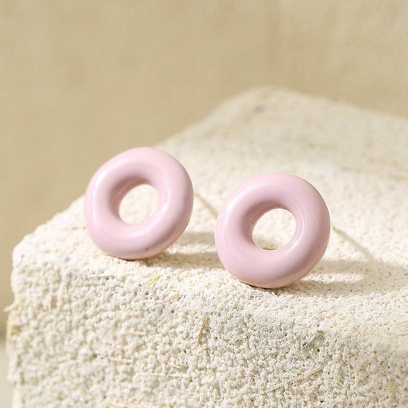 Wholesale Oil-drip painted earrings