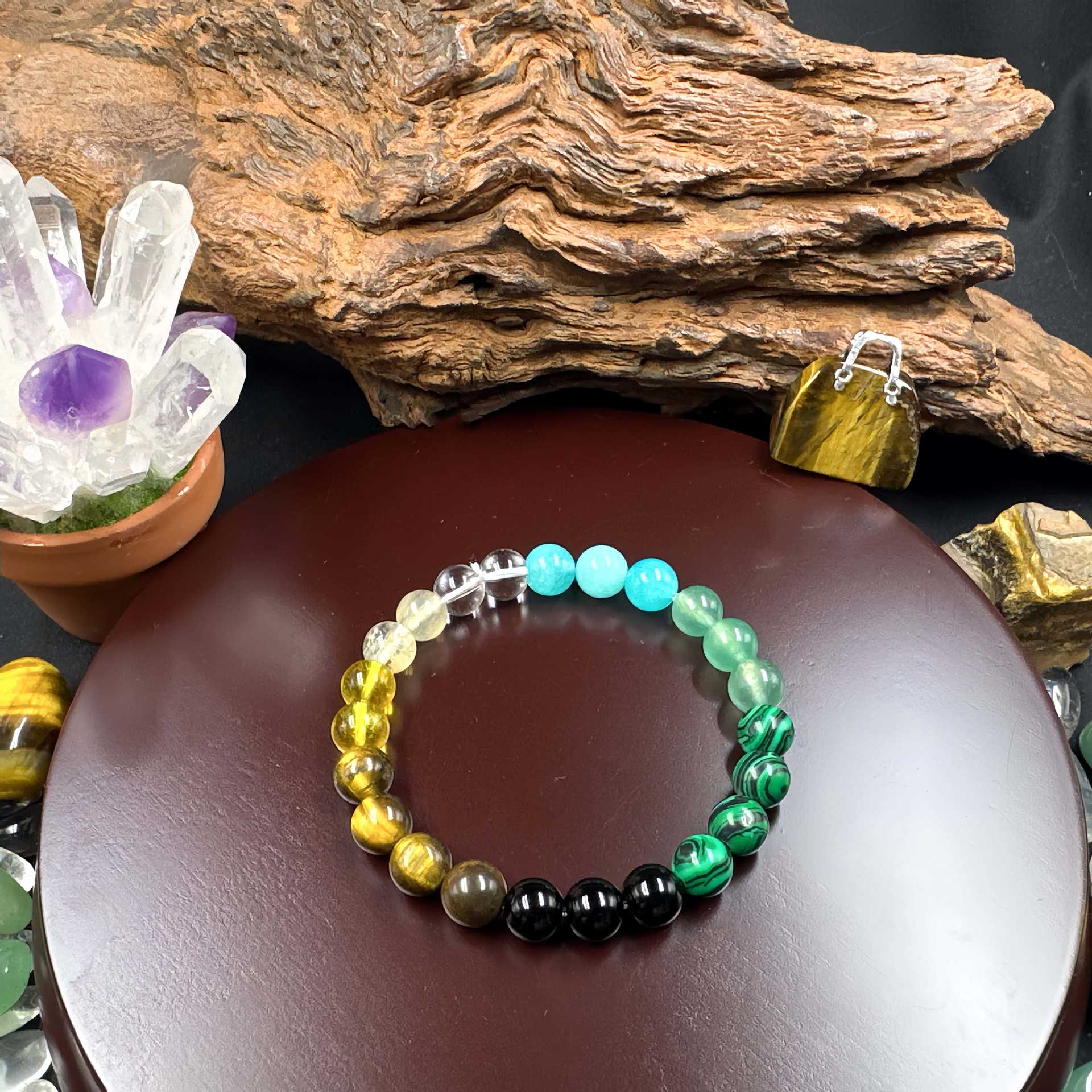 Wholesale Natural Green Aventurine Citrine Bracelet