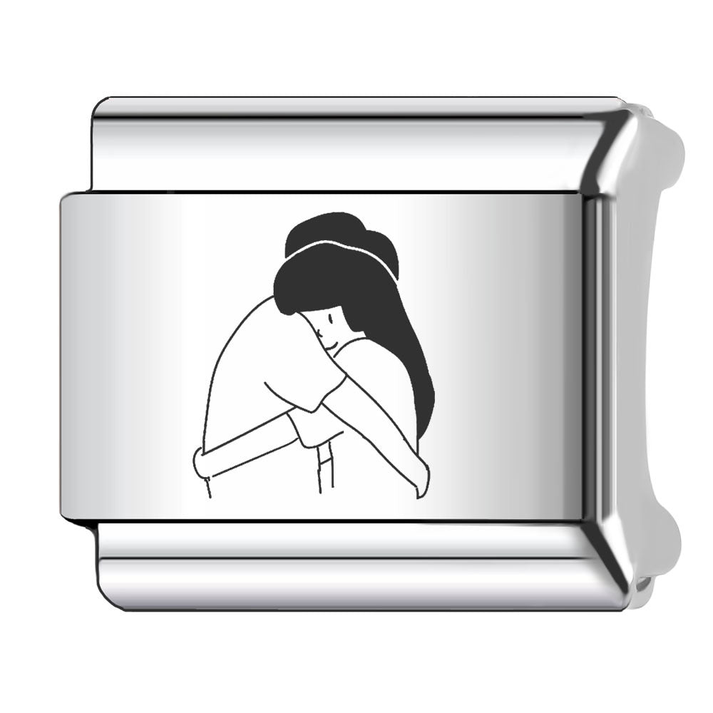 Wholesale Italian Charm Bracelet 9mm DIY Splicing Couple Love Stainless Steel Composable Bracelet