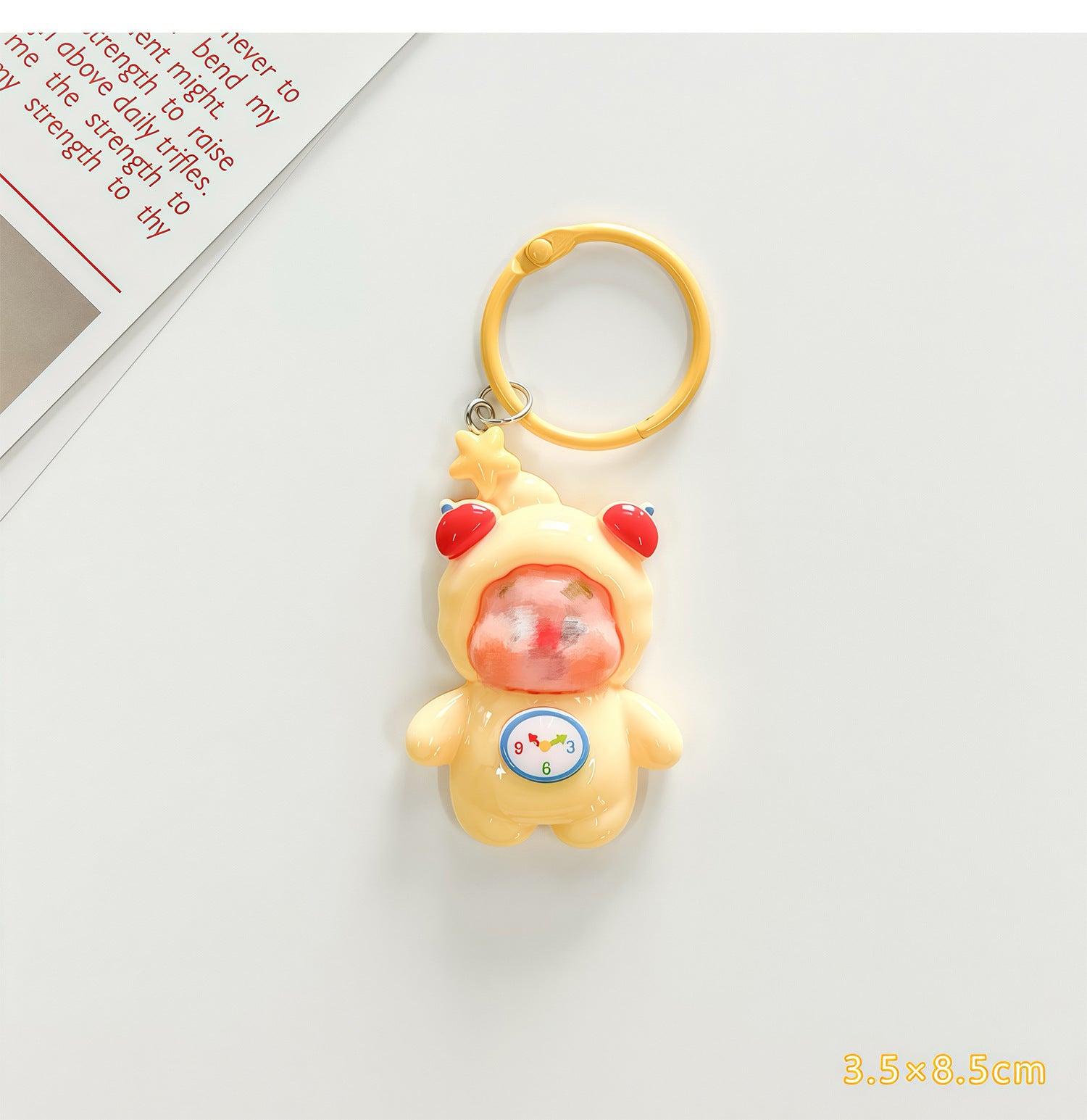 Wholesale Trendy Plastic Resin Star Keychain Bag Charm Gift for Students