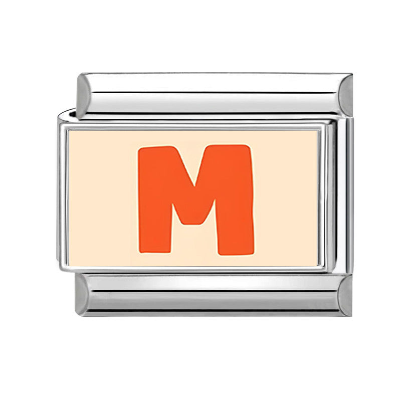 Wholesale 9mm Italian Charm Starter Bracelets DIY Letter Series Stainless Steel Composable Bracelet