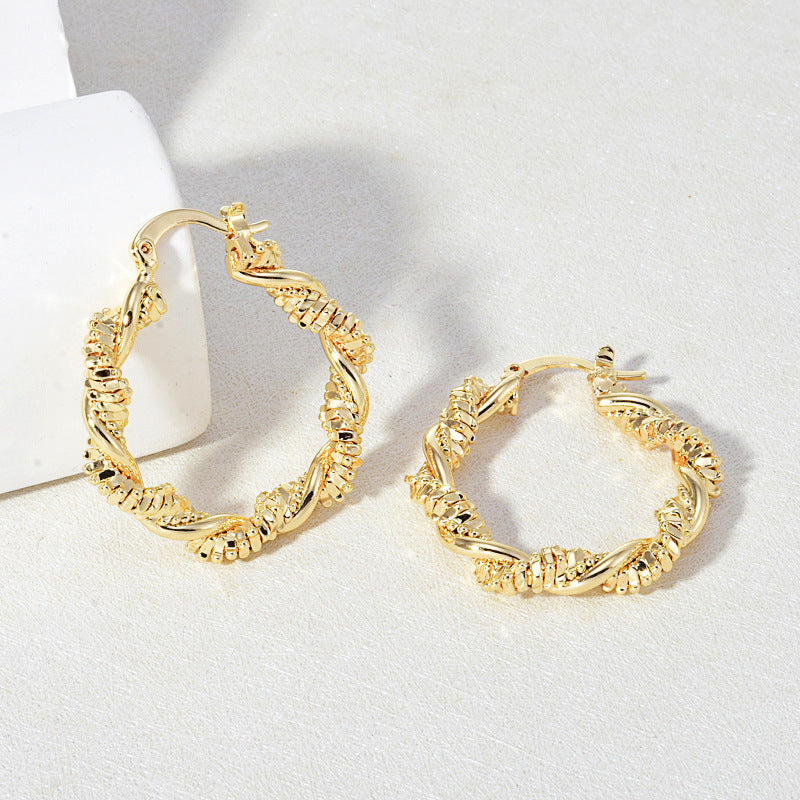 Wholesale Retro Light Luxury Temperament Hoop Earrings ACC-ES-MoCai001
