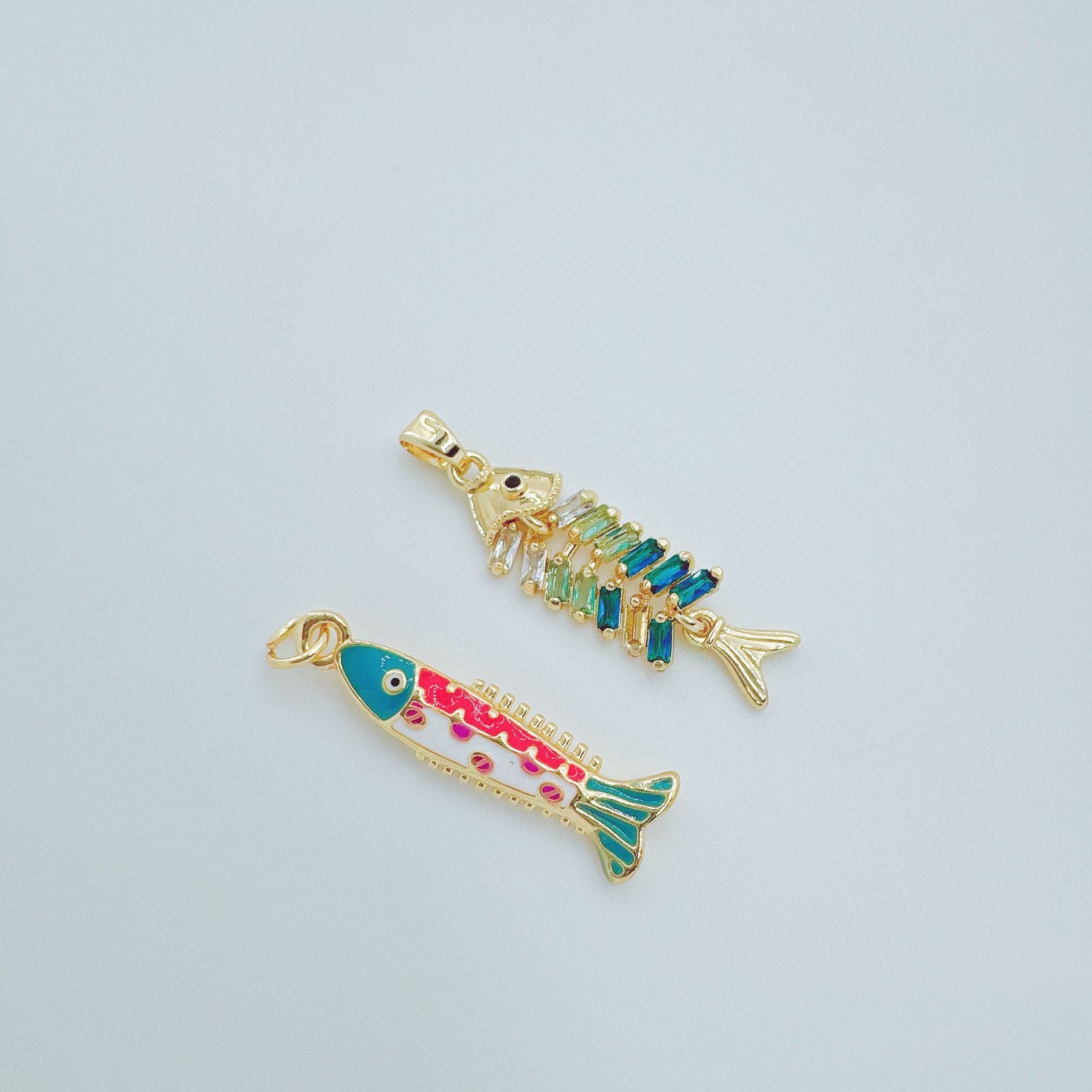 Wholesale Trendy Copper Fish Pendant Necklace Jewelry Accessory Gift