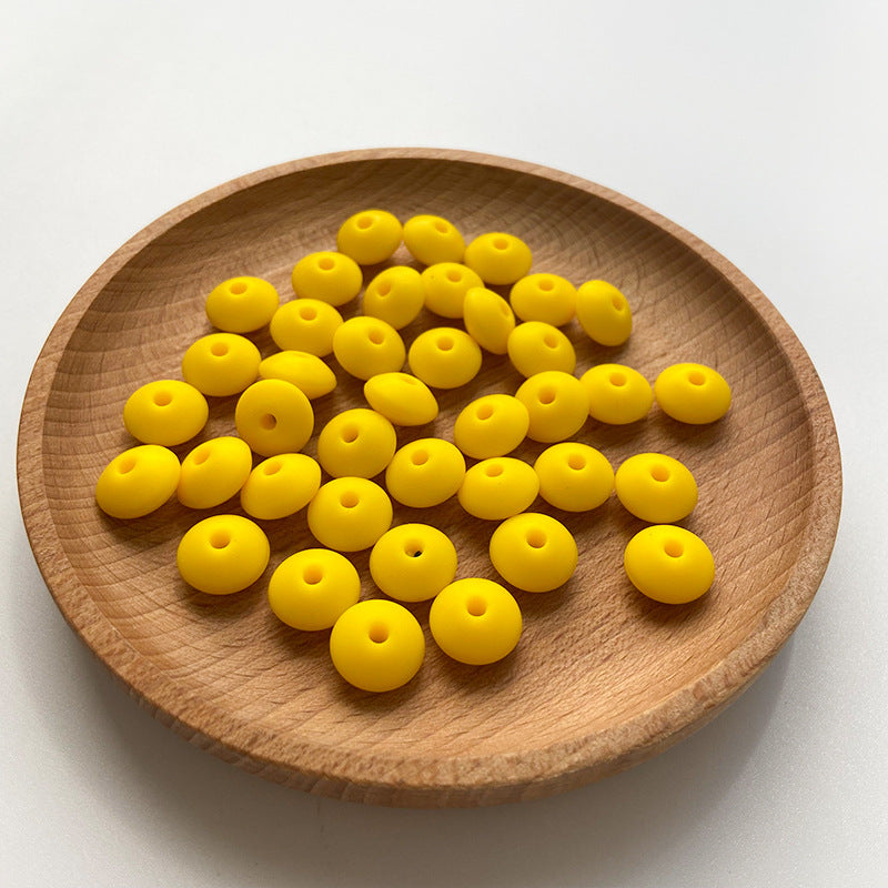 Wholesale 50PCS DIY Abacus Beads Silicone Small Beads 12MM