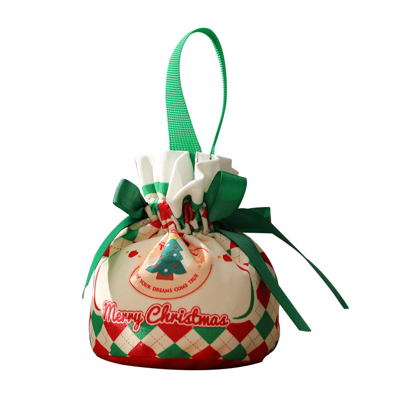Wholesale Creative Christmas Gift Velvet Apple Bag  Decorations