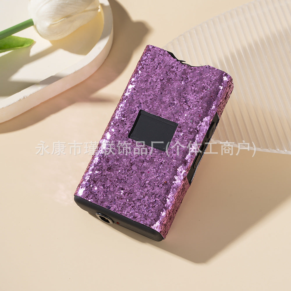 Wholesale Colorful Sequins Multifunctional Rechargeable Flashlight Keychain Accessories ACC-KC-ZhiYa060