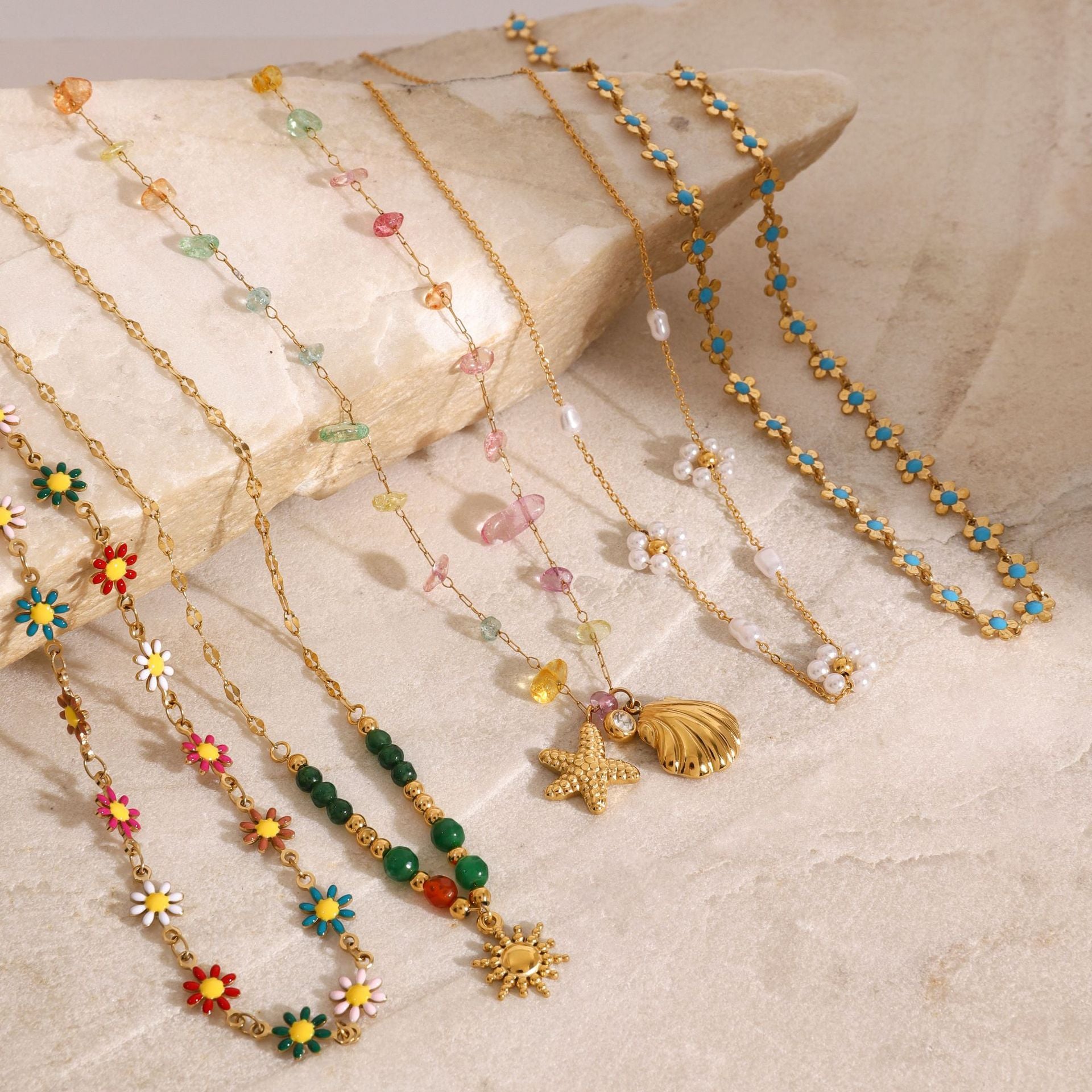 Wholesale Stainless Steel Necklace Bohemian Clavicle Chain