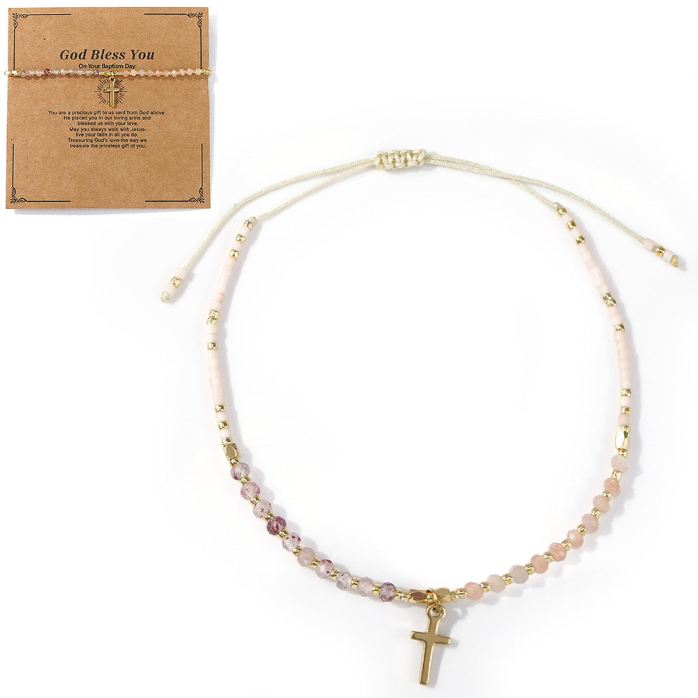 Bracelet en gros en titane en acier en acier bohème