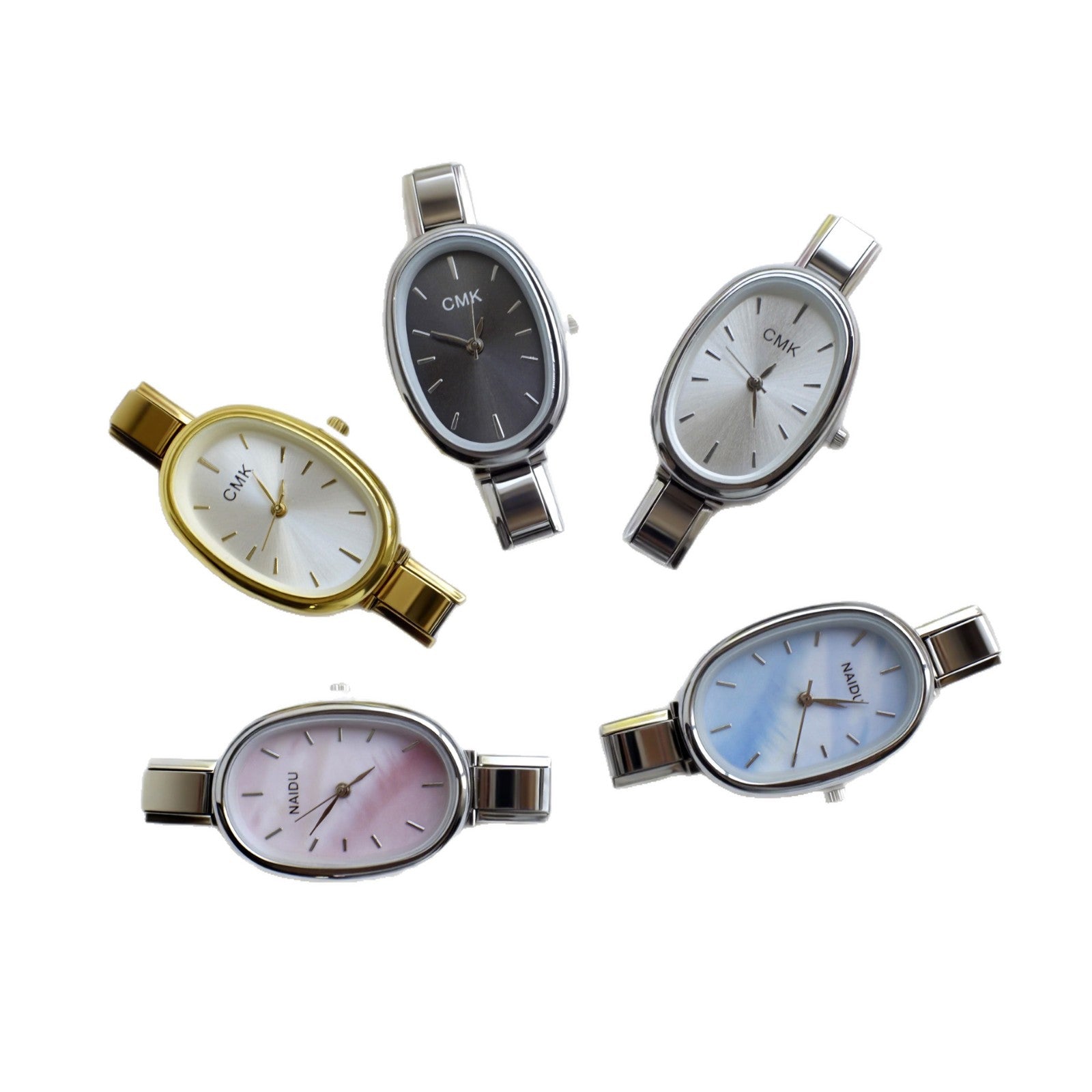 Wholesale Oval Stainless Steel Italian Charm Watches