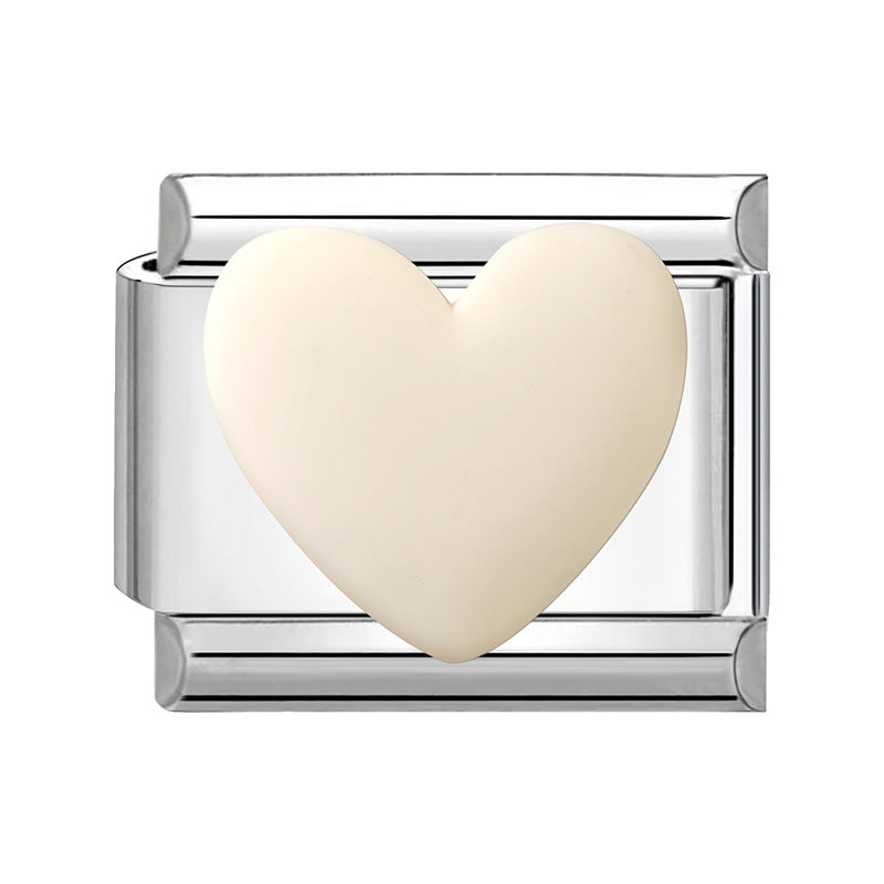 Wholesale Italian Charm Bracelet 9mm DIY Splicing Bow Patch Stainless Steel Composable Bracelet